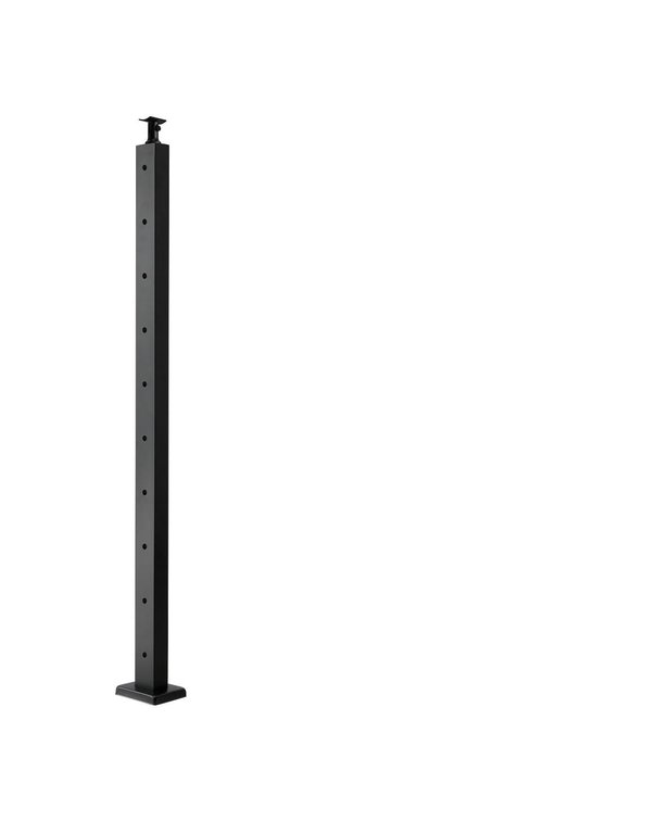 VEVOR Level Drilled Cable Railing Post, 10 Holes, 36x2x2