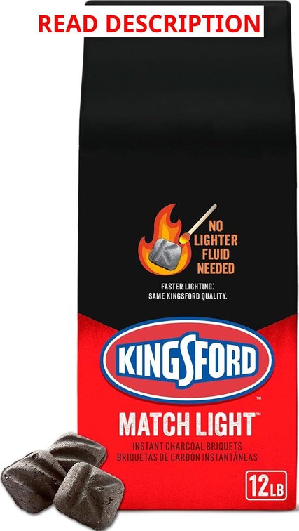 Kingsford Match Light Instant Charcoal Briquettes, 12 lb
