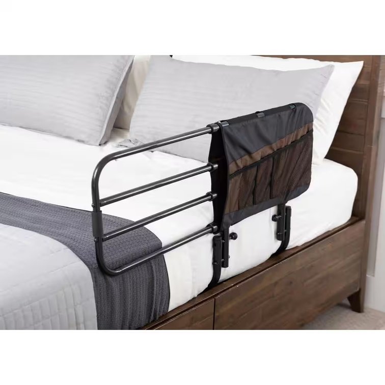 26 in. to 42 in. EZ Adjustable Bed Rail with Swing-down