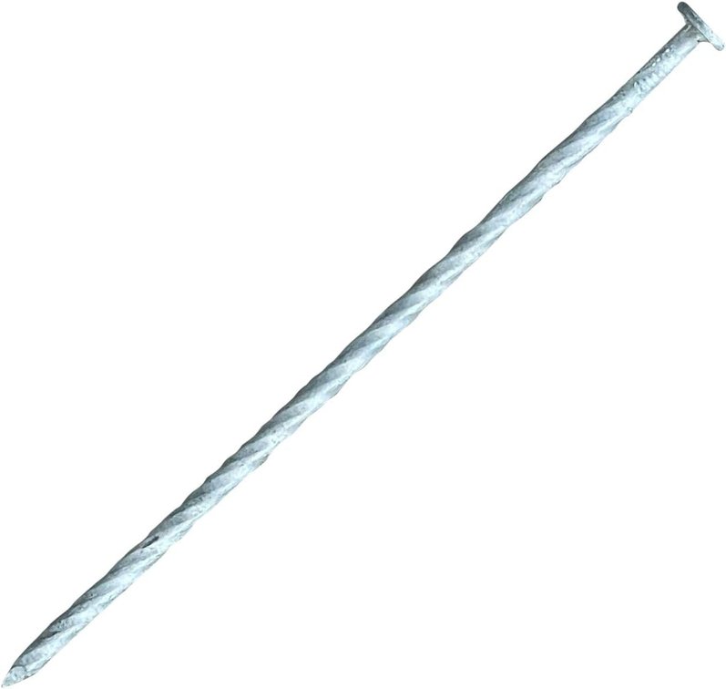 Sandbaggy 8" Galvanized Turf Stakes - Spiral Nails, 50