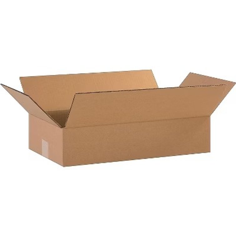 Packaging Wholesalers Flat Corrugated Boxes 18x10x4 Kraft