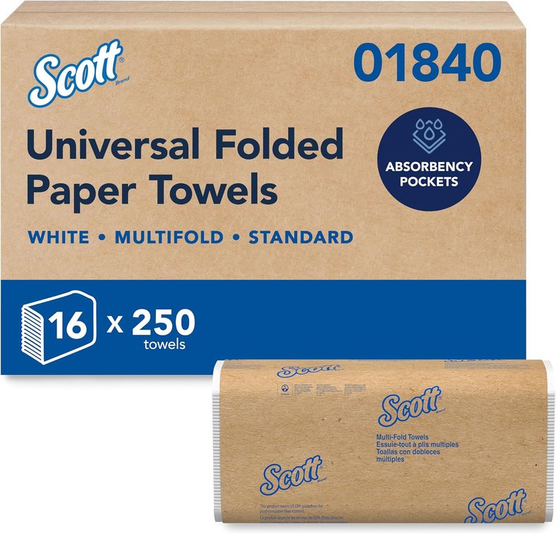 Scott Multifold Paper Towels, 16 x 250 Sheets (01840)