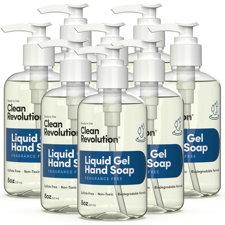 Clean Revolution Fragrance Free Gel Hand Soap, Unscented