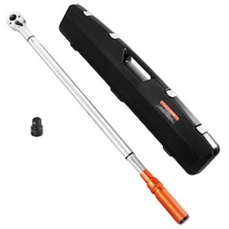 VEVOR Click Torque Wrench, 3/4 Inch Drive, 100-600 lbf-ft