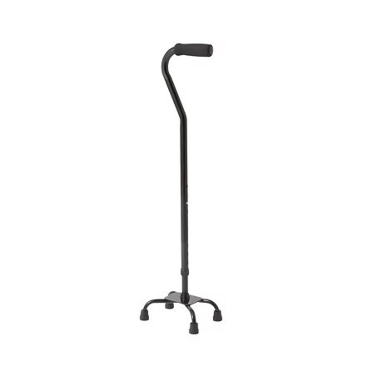 Medline Aluminum Quad Cane with Small Base, Walking Aid