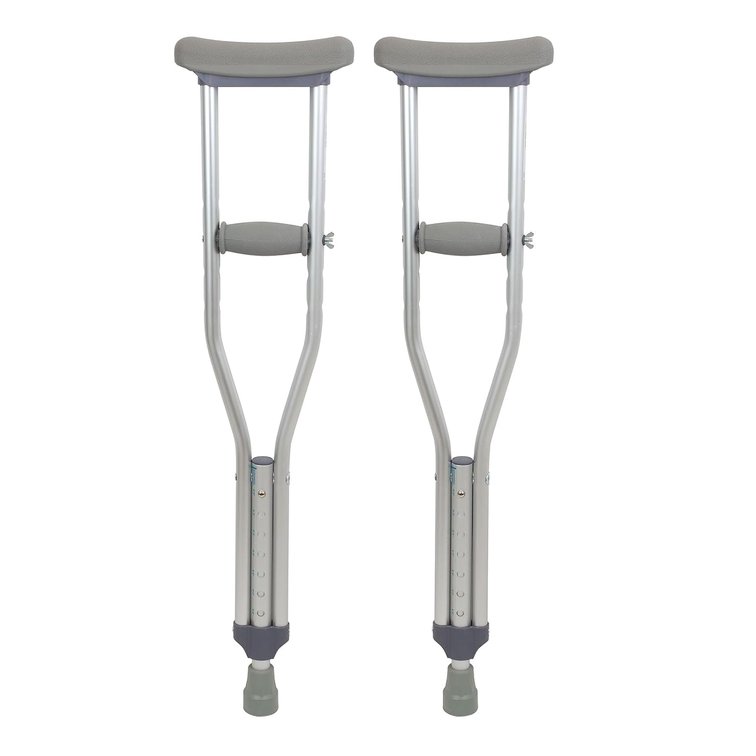 Dynarex Adjustable Aluminum Crutches, Child