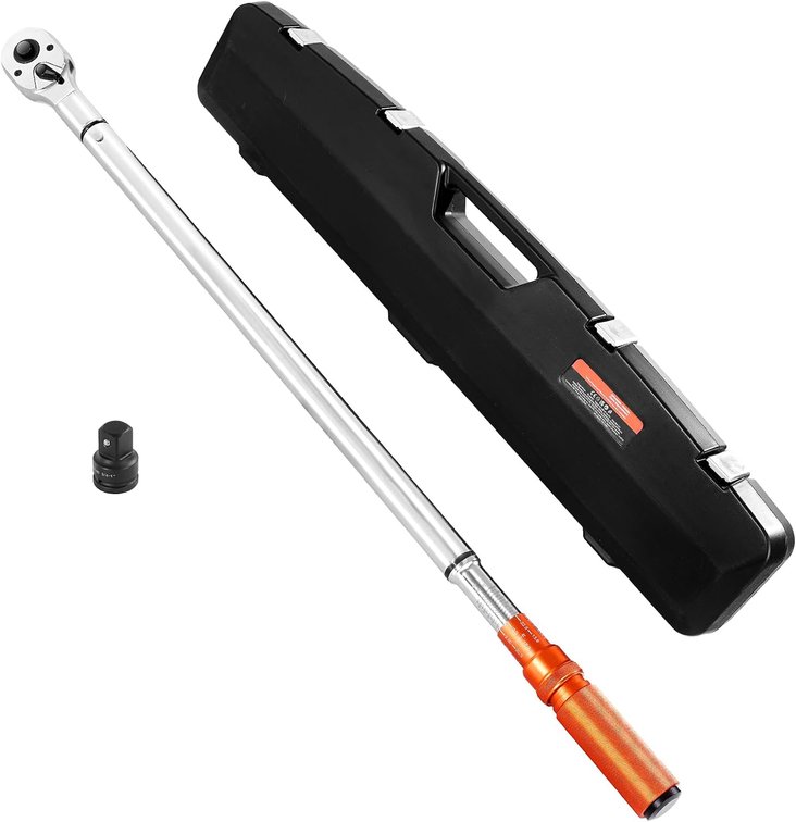 VEVOR 3/4" Drive Torque Wrench 100-600 Ft-Lb / 136-814 Nm