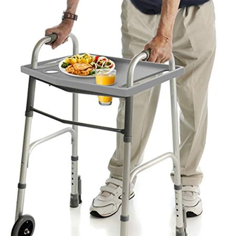 Bluestone Walker Tray Upright Holders, Fits Folding Walkers
