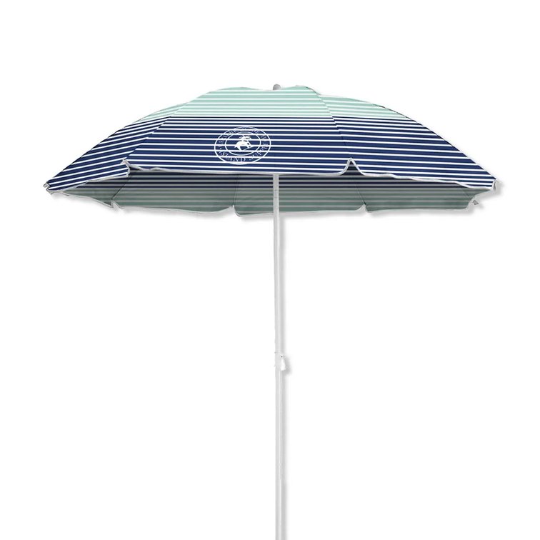 Caribbean Joe 72 in. Tiltable Multicolor Beach Umbrella