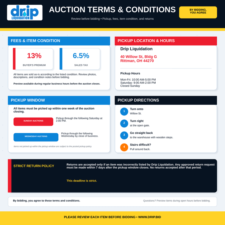 Auction Terms & Conditions