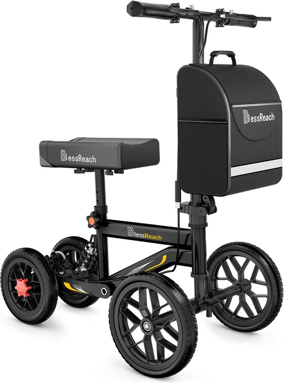 BlessReach All-Terrain Knee Walker for Adults