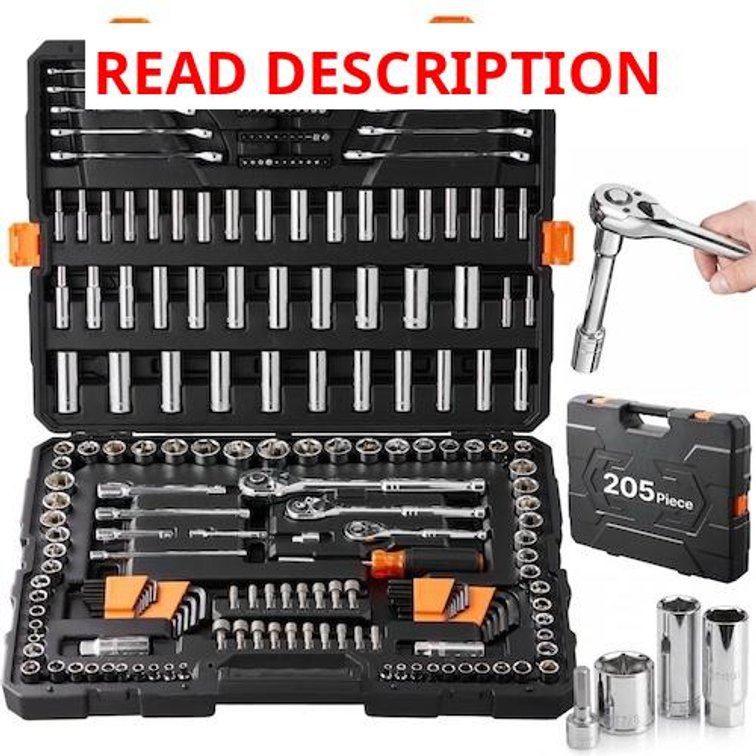 VEVOR Mechanics Tool Set, 205pc