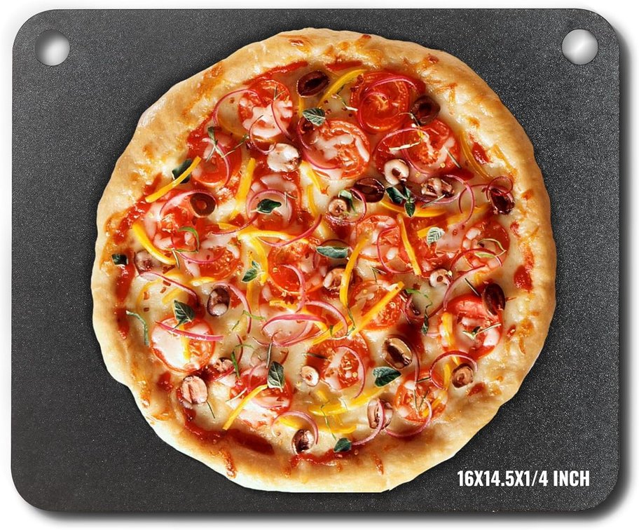 VEVOR Pizza Steel 16x14.5x1/4 Preseasoned Carbon Steel