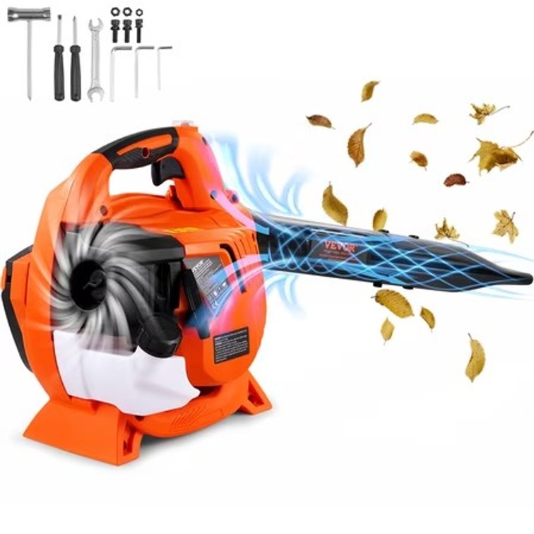 VEVOR 26CC Handheld Leaf Blower, 2-in-1 425CFM/156MPH