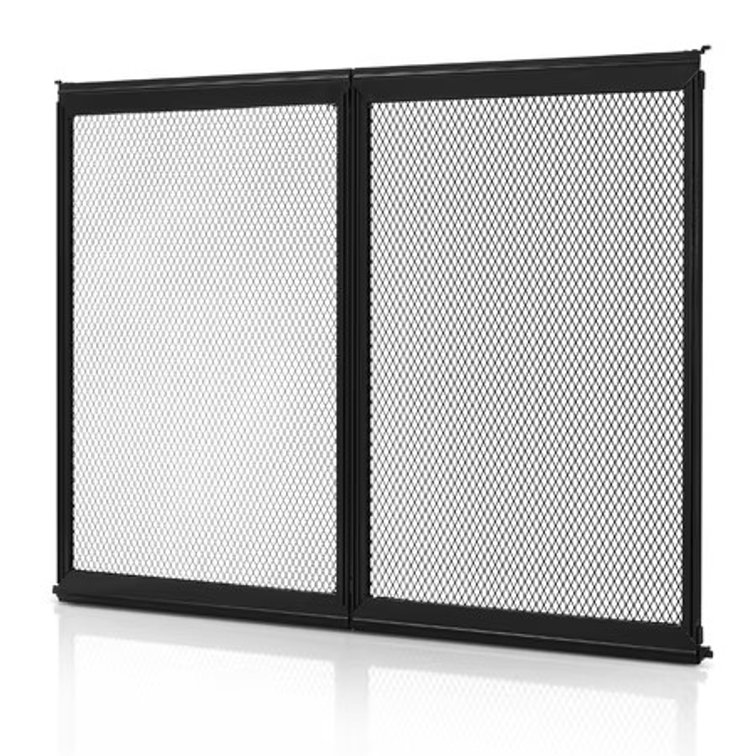 VEVOR RV Screen Door Protector, 26.5x20 in, Aluminum, Black