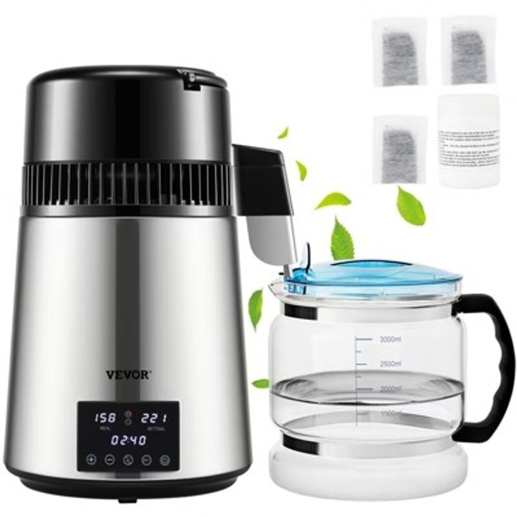 VEVOR 1.1Gal Water Distiller, 1750W, Stainless Countertop