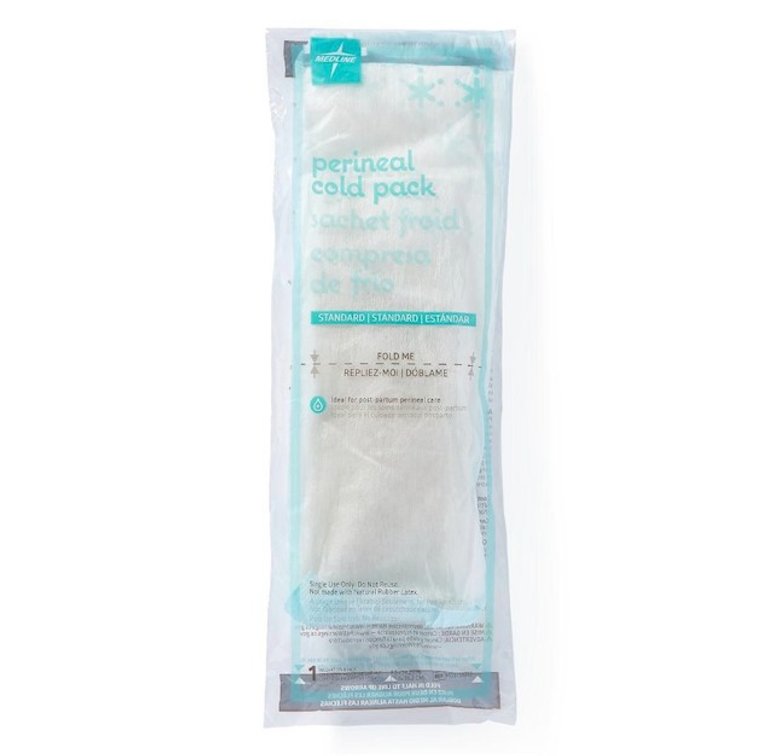 Medline Standard Perineal Cold Pack OB Pad 4.5x14.25in 24 Ct