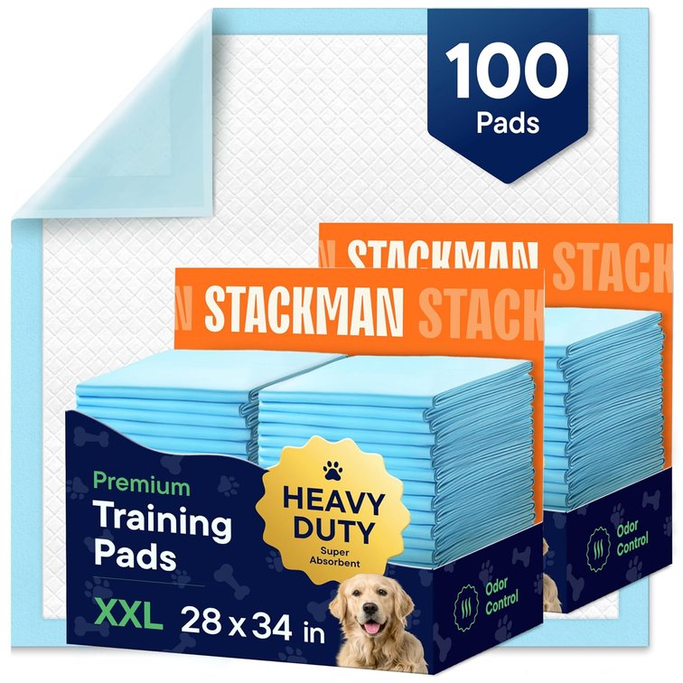 Puppy Pads XL 28x34 - 100-Count Leak-Proof Pads