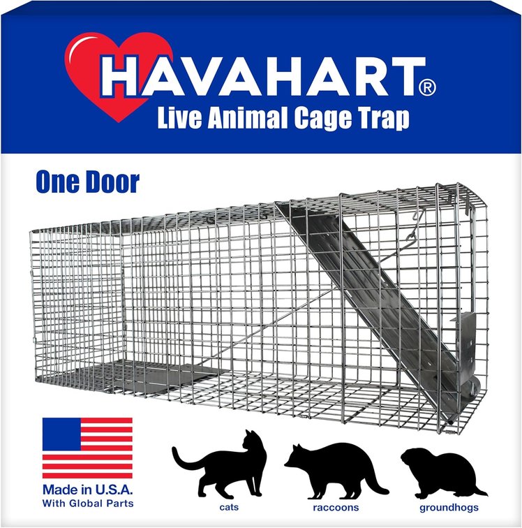 Havahart 1-Door Live Animal Trap for Raccoons, Cats, Beavers