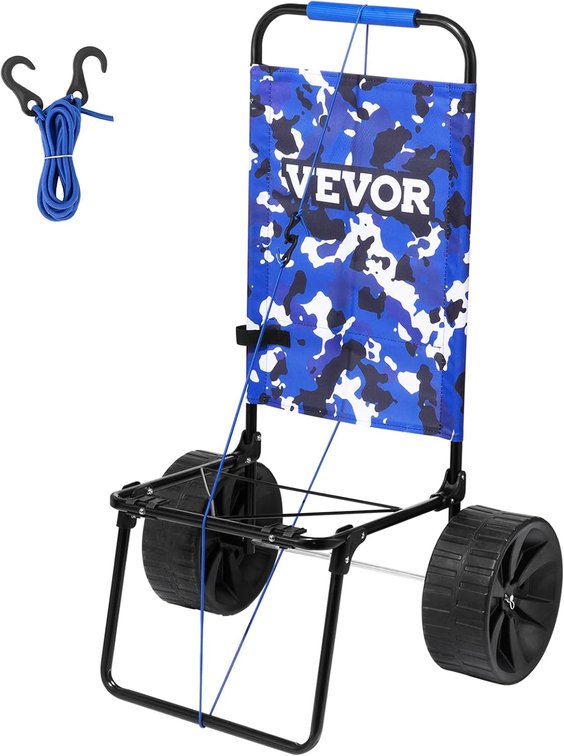 VEVOR Beach Dolly with Big Wheels for Sand Folding Cart 69lb