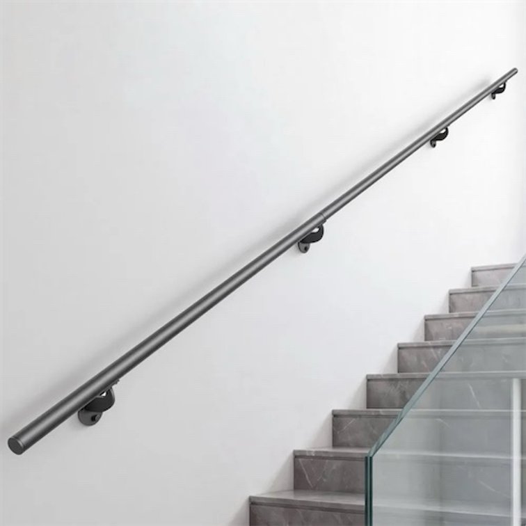 VEVOR Wall-Mounted Stair Handrail, 10 ft