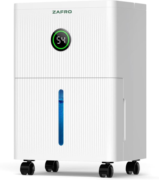 ZAFRO 21 Pint Dehumidifier for Basement, 1600 Sq Ft, White