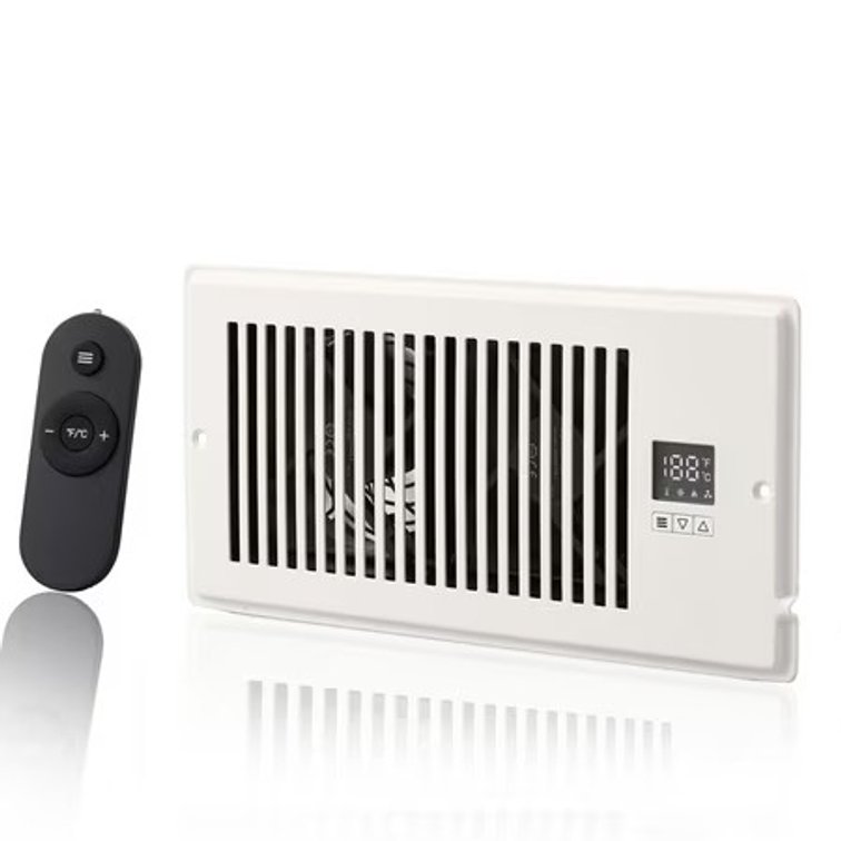 VEVOR Quiet Register Booster Fan 4x10, Smart Thermostat Vent