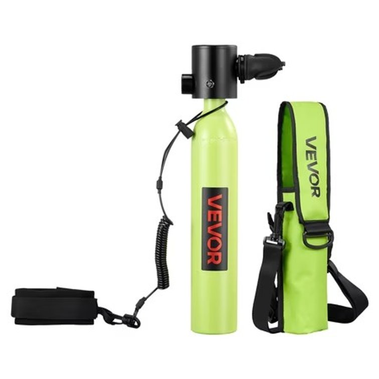 VEVOR Mini Scuba Tank 0.5L Portable Dive Cylinder, 10 Min