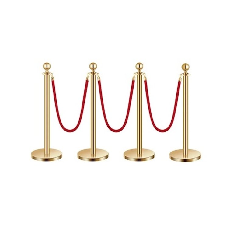 VEVOR Stanchions and Velvet Ropes 4Pcs