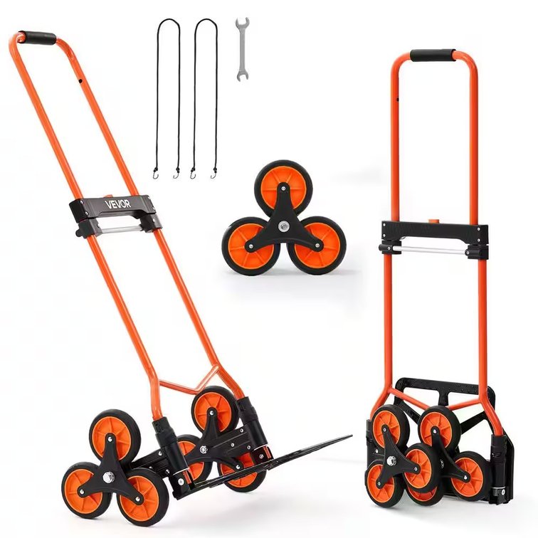 VEVOR Stair-Climbing Cart, 260 lb Cap, Folding Hand Truck