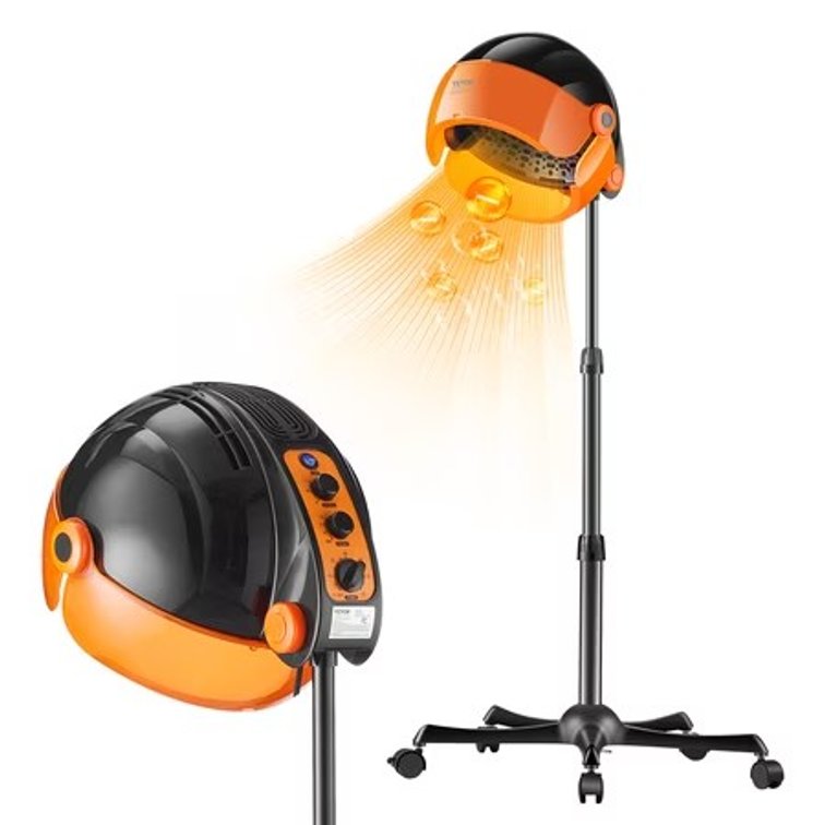 VEVOR Ionic Hood Dryer 1875W Pro Bonnet Hair Dryer, Stand