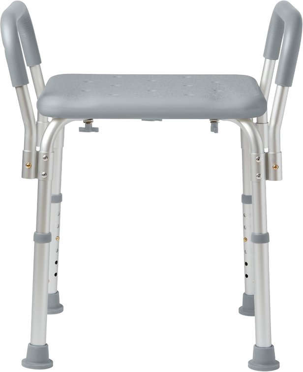 Medline Backless Shower Chair with Arms - 350 lb Capacity