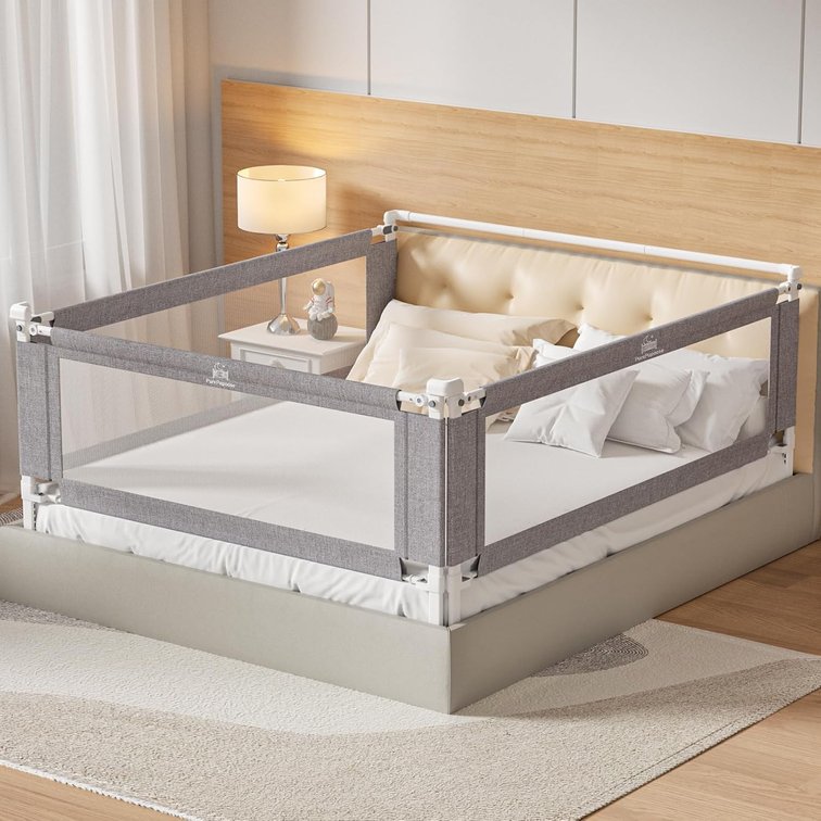 King Bed Rail for Toddlers, Adjustable Guard