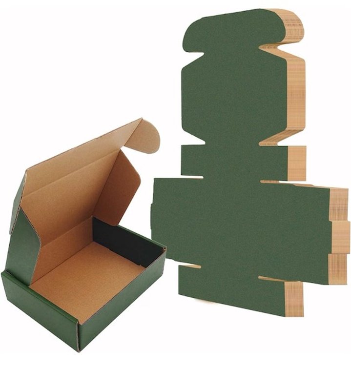 50 Pack 8.5x5.1x1.6 in Mint Green Shipping Boxes, Recyclable