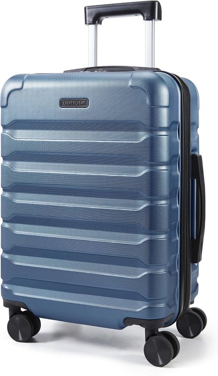 LIGHT FLIGHT Carry-On Luggage 22x14x9 Suitcase, Blue