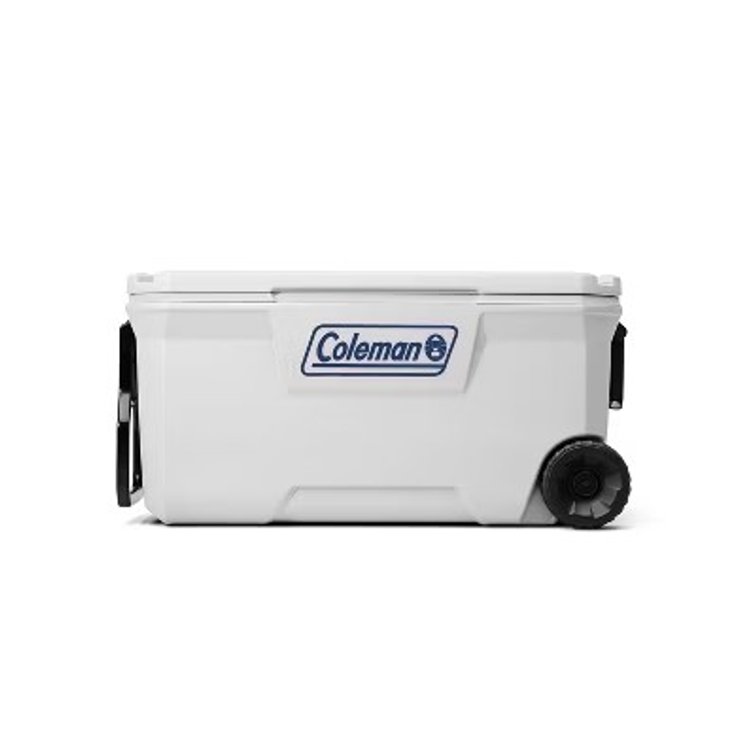 Coleman 100qt Wheeled Cooler Sun Protection - Marine White