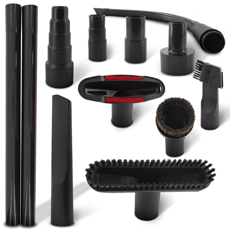 Vacuum Attachments & Brushes, 12-Pcs, 1-1/4 2-1/2 in