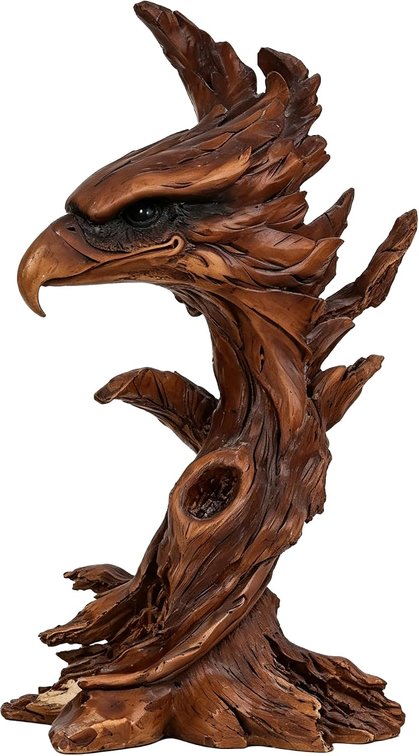 Eagle Head Resin Sculpture Home Decor Patriotic Statue
