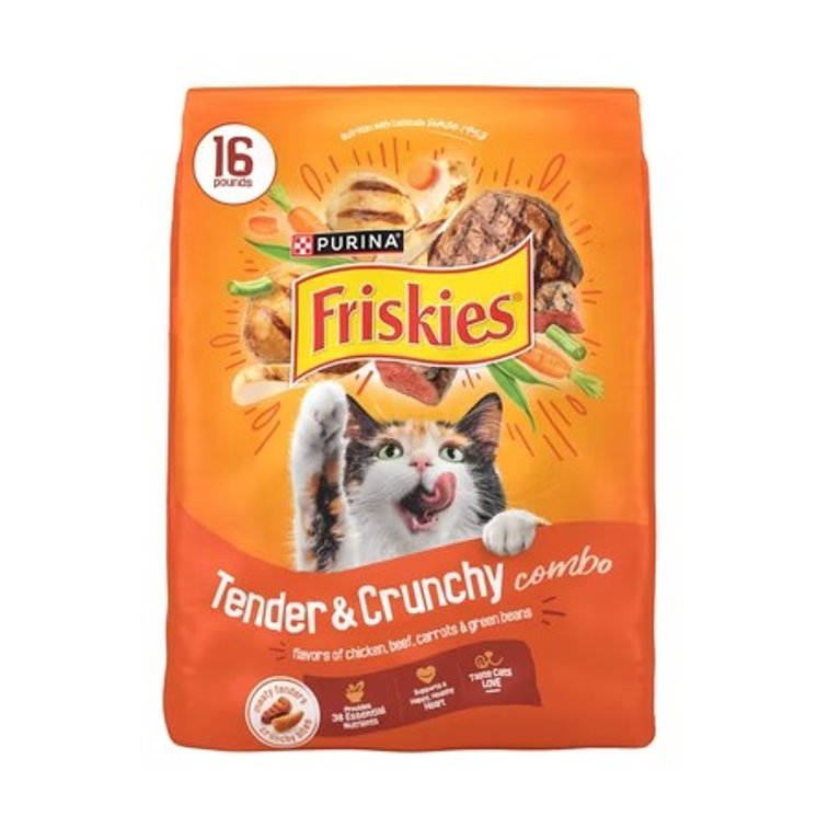 Purina Friskies Tender & Crunch'd Dry Cat Food with Chicken