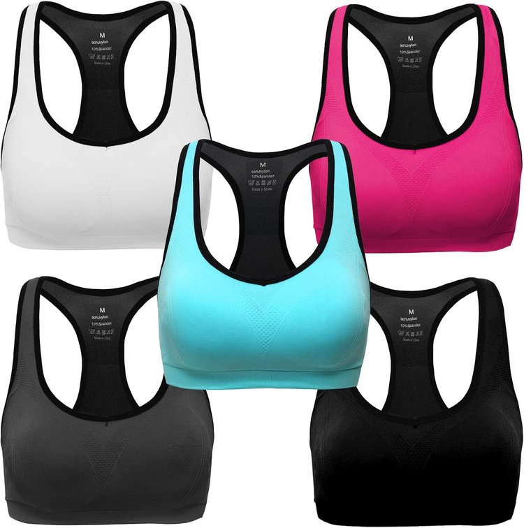 MIRITY Women Racerback Sports Bras - High Impact