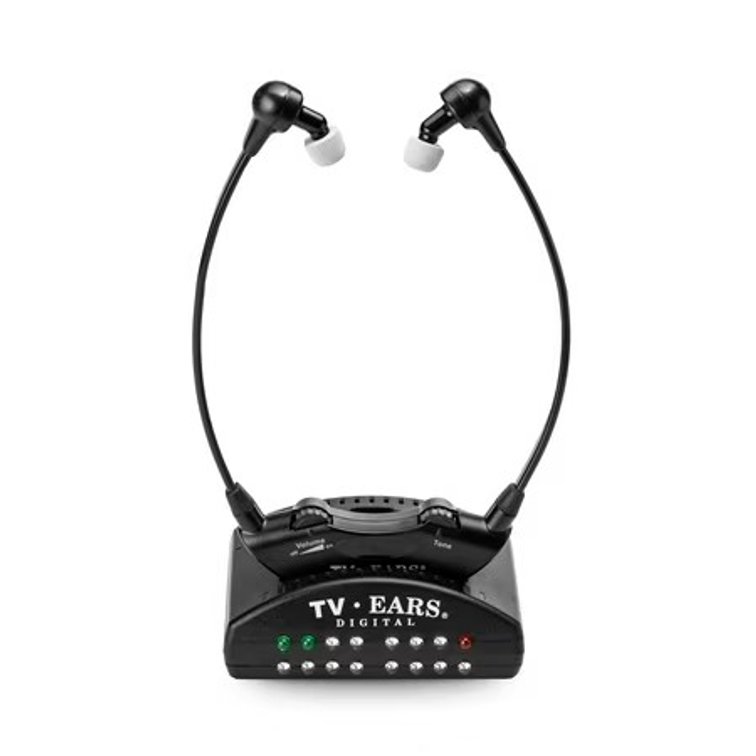 TV Ears In-Ear Digital Wireless Headset, Black