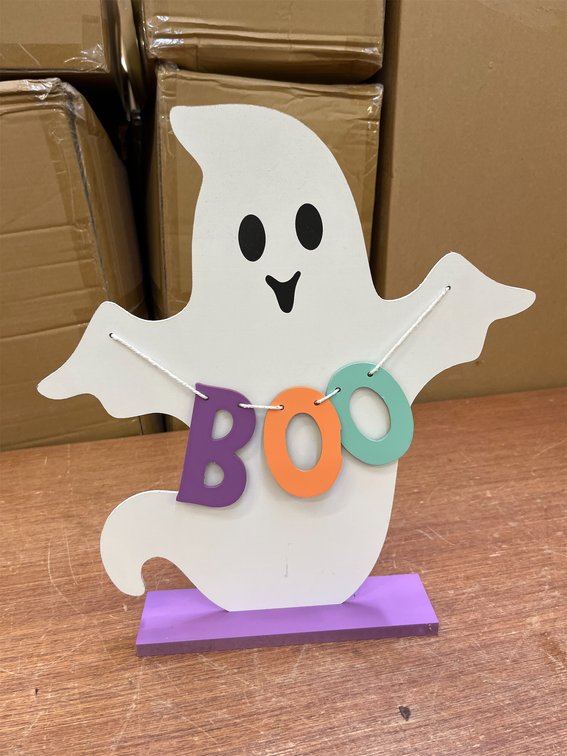 15.5" Ghost "BOO" Halloween Decoration
