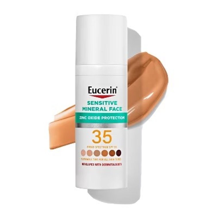 Eucerin Sensitive Tinted Mineral Face Sunscreen SPF35 1.7oz