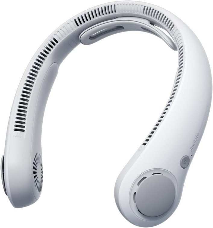 JISULIFE Portable Neck Fan, 5-Speed, 5000mAh