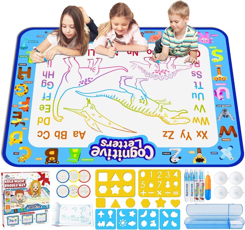 2pk Jasonwell Aqua Water Doodle Mat 40x32 Inches Educational Toy