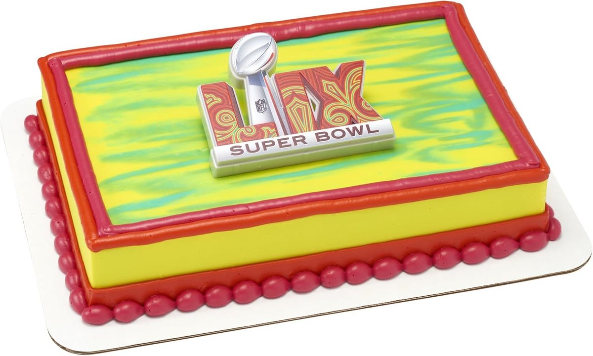 DecoPac NFL Super Bowl LIX Cake Topper, Officially Licensed