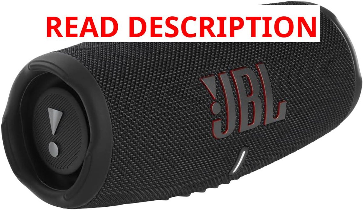 JBL Charge 5 - Portable Waterproof Speaker - Black