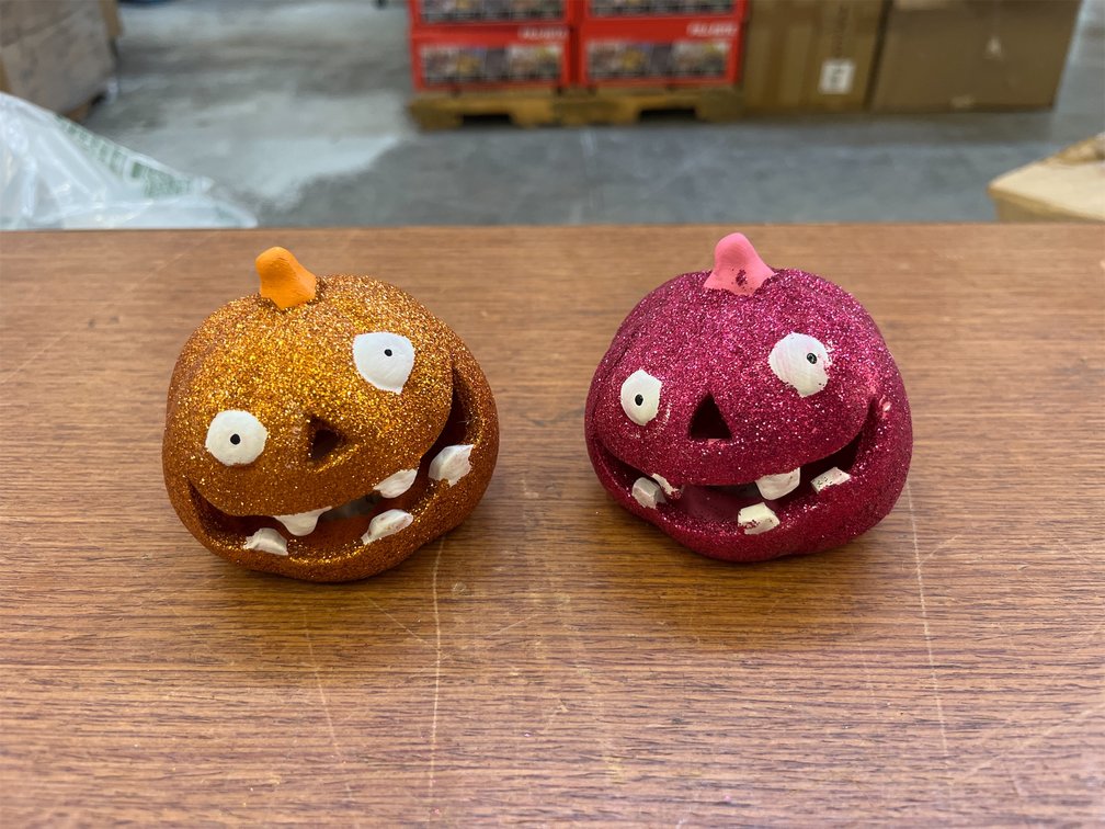 Light-Up Decorative Goofy Jack-O-Lanterns