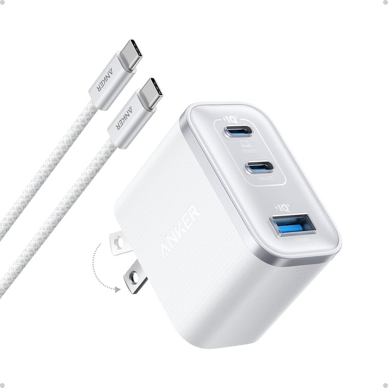 Anker Nano 70W Max 3-Port USB-C Fast Charger