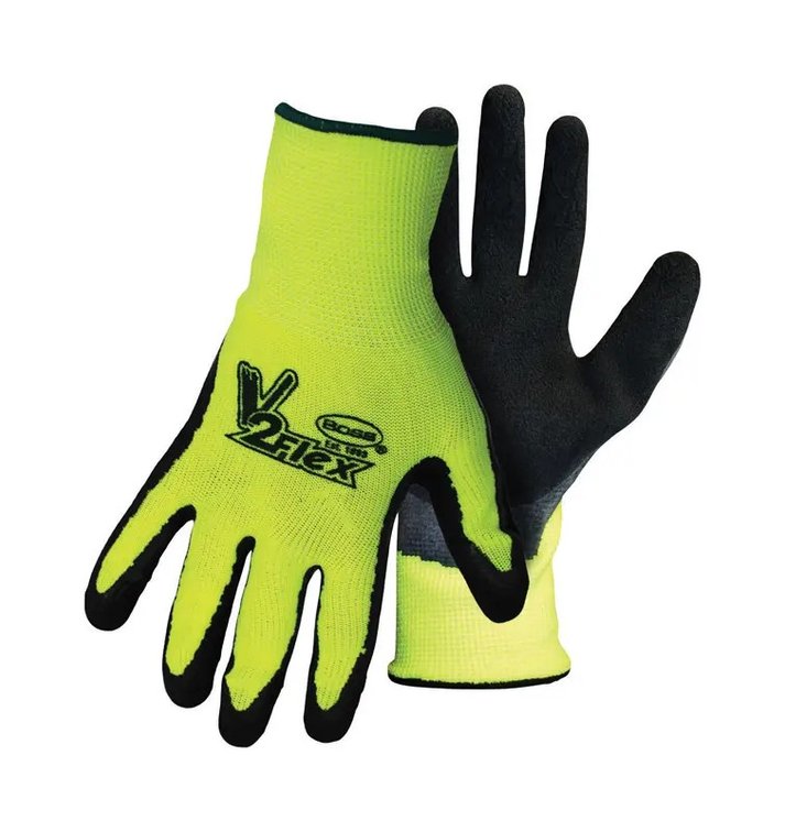 Boss V2 Flexi Grip Men's Work Gloves Hi-Vis Green XL 1 pair